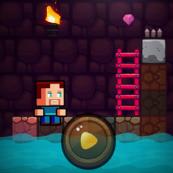 play Noob Adventure in the Mines Game